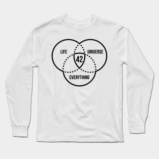 42 Answer To Life Universe Everything Long Sleeve T-Shirt